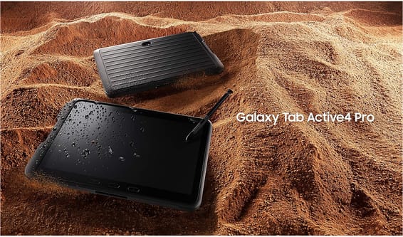 Tablette Samsung Galaxy Tab Active4 Pro 5G 10,1" 128 Go robuste avec S Pen (SM-T636BZKEM15)