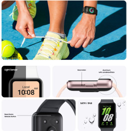 Bracelet connecté Samsung Galaxy Fit3 Bluetooth rose doré (SM-R390NIDAMWD)