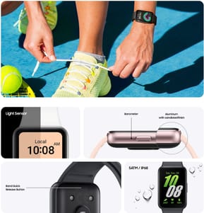 Bracelet connecté Samsung Galaxy Fit3 Bluetooth rose doré (SM-R390NIDAMWD) — image 6