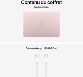 Apple MacBook Neo 13 pouces A18 Pro 8 Go 512 Go Rose Poudré (MHFJ4FN/A) — image 5
