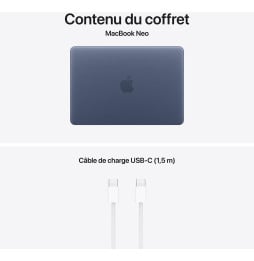 Apple MacBook Neo 13 pouces A18 Pro 8 Go 512 Go Indigo (MHFG4FN/A)