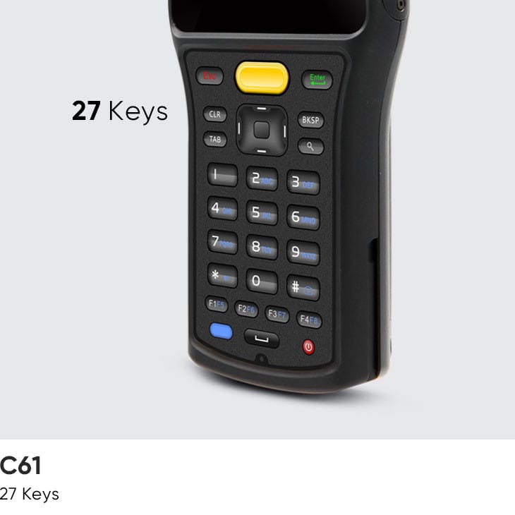 Terminal mobile durci PDA Chainway C61 Android 13 lecteur code-barres 2D 47 touches (C61)