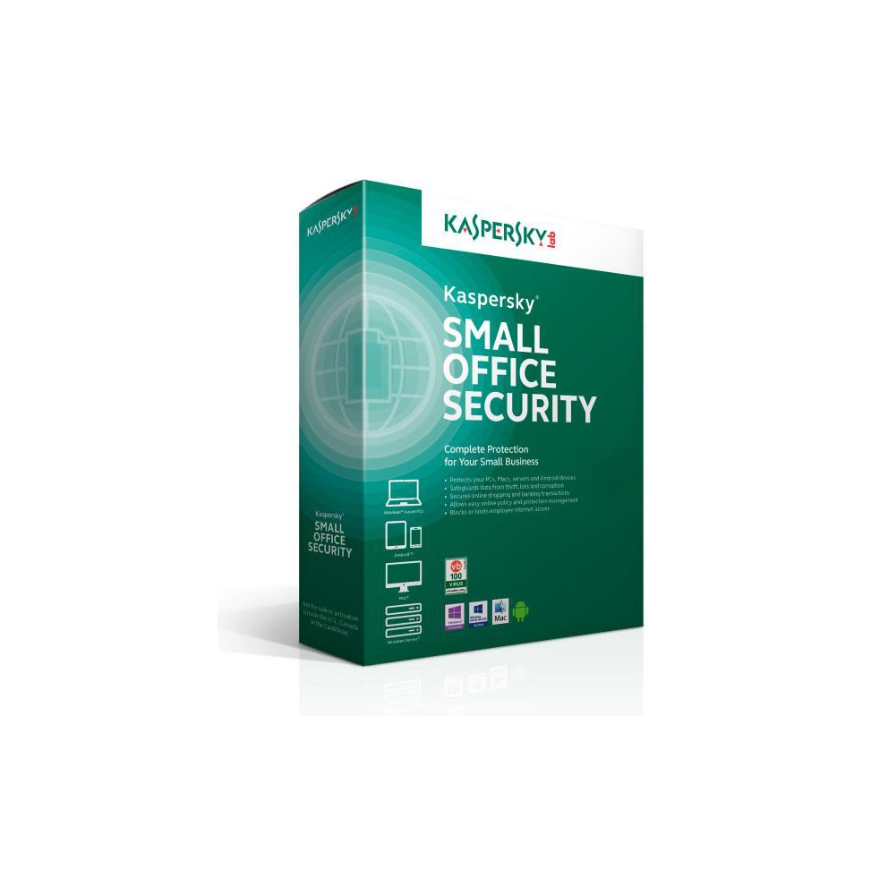 Kaspersky Small Office Security version 4.0 (10 postes + 1 server, 1 an)