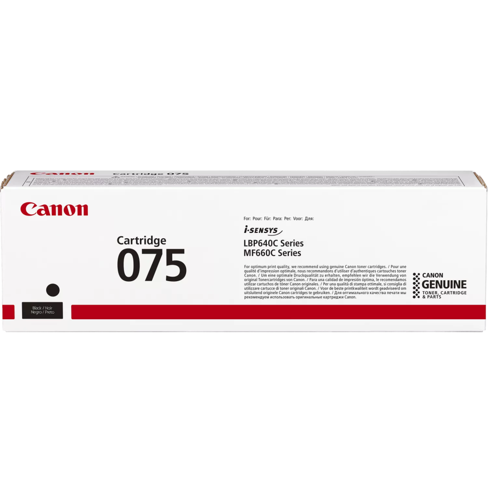 Cartouche de toner Canon 075 Noir (6365C002AA)