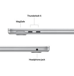 Ordinateur portable Apple MacBook Air 13 pouces M5 16 Go 512 Go Argent (MDH74FN/A)