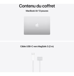 Ordinateur portable Apple MacBook Air 13 pouces M5 16 Go 512 Go Argent (MDH74FN/A)