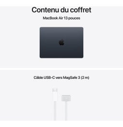 Ordinateur portable Apple MacBook Air 13 pouces M5 16 Go 1 To Minuit (MDHF4FN/A)