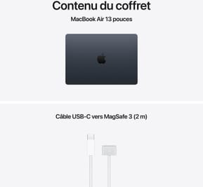 Apple MacBook Air 13 pouces M5 24 Go 1 To Minuit (MDHG4FN/A) — image 4