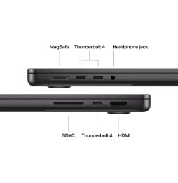 Ordinateur portable Apple MacBook Pro 14 pouces M5 Pro 24 Go 1 To Noir Sidéral (MGDR4FN/A)