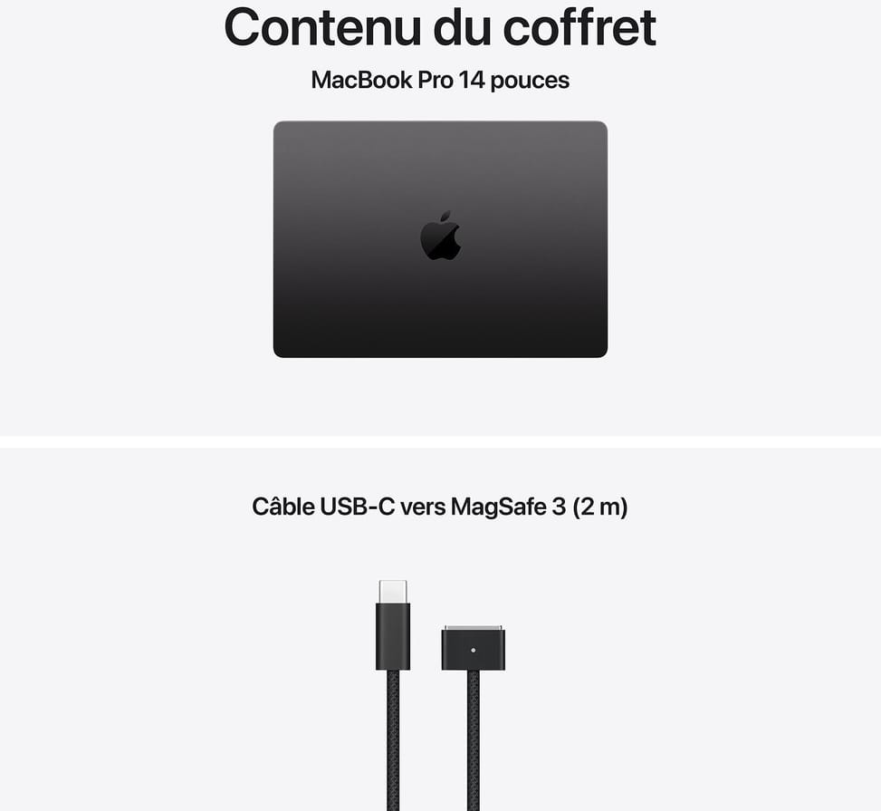 Ordinateur portable Apple MacBook Pro 16 pouces M5 Pro 24 Go 1 To Noir Sidéral (MGEA4FN/A)