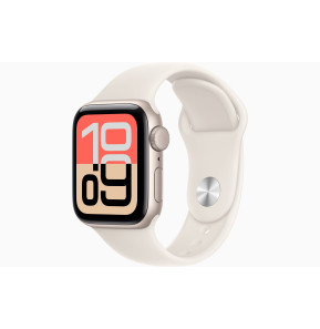 Montre connectée Apple Watch SE 3 GPS 40 mm Starlight boîtier aluminium, Starlight Sport Band S/M (MEH34AF/A)