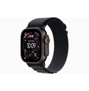 Montre connectée Apple Watch Ultra 3 GPS + Cellular 49 mm Black boîtier titane, Black Alpine Loop Large (MF0X4AF/A)