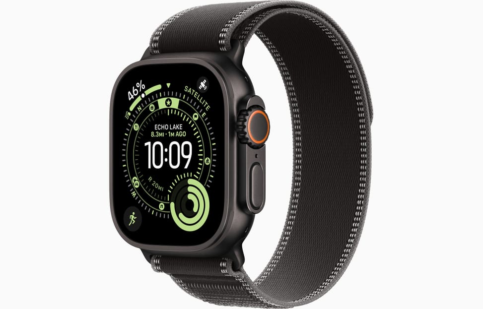 ساعة ذكية Apple Watch Ultra 3 تيتانيوم أسود (GPS + Cellular, 49 mm) — صورة 1