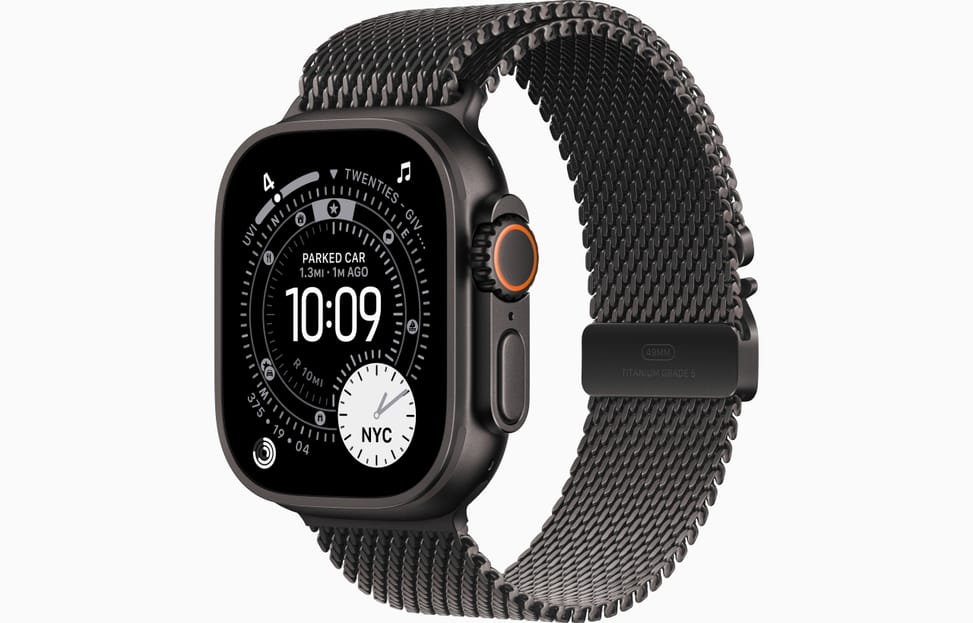 ساعة ذكية Apple Watch Ultra 3 تيتانيوم أسود (GPS + Cellular, 49 mm) — صورة 1