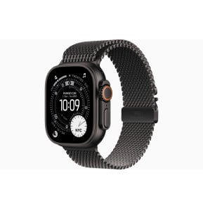 Montre connectée Apple Watch Ultra 3 GPS + Cellular 49 mm Black boîtier titane, Black Titanium Milanese Loop Large (MF1T4AF/A)