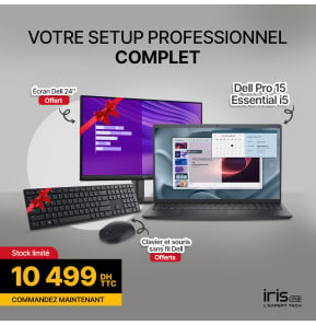 Pack Workspace Plus: PC portable 15″ PV15250 +...