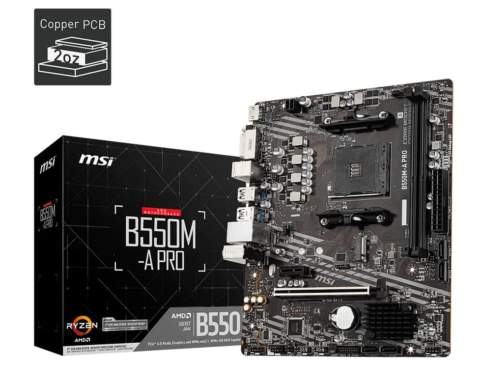 Carte Mère AMD MSI B550M-A PRO