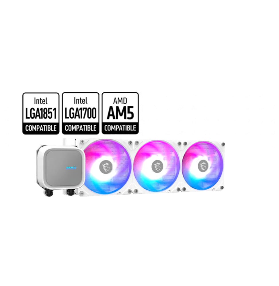 Watercooling MSI MAG CORELIQUID A13 360 Blanc