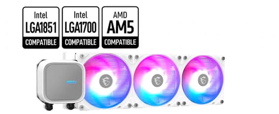 Watercooling MSI MAG CORELIQUID A13 360 Blanc