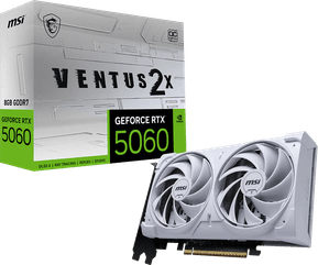 Carte Graphique MSI GeForce RTX 5060 8G VENTUS 2X OC Blanc — image 2