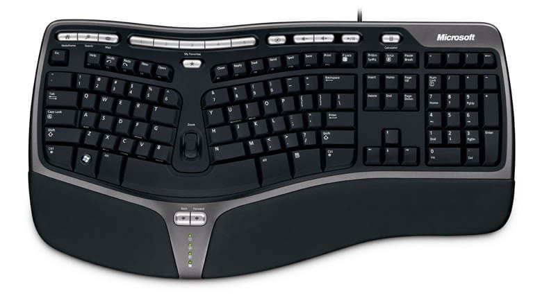Clavier USB Microsoft Natural Ergonomic Keyboard 4000 - AZERTY — image 2