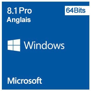 Microsoft Windows 8.1 Pro 64 bits (Anglais) - Licence OEM (DVD)