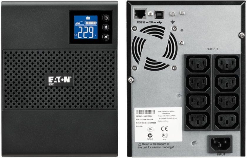 جهاز UPS تفاعلي خطي (Line-interactive) Eaton 5SC 1500i USB - 1050 W / 1500 VA — صورة 1