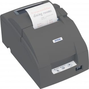Imprimante de tickets à impact Epson TM-U220D Série noire (Avec alimentation - Sans cordon secteur)