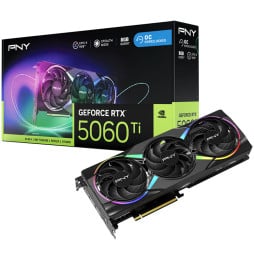 Carte graphique PNY GeForce RTX 5060 Ti EPIC-X RGB OC Triple Fan 8G (VCG5060T8TFXXPB1-O)