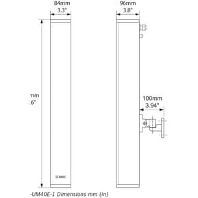 Haut-parleur colonne Bosch LA1-UM40E-1 40 W IP65 (LA1-UM40E-1) — image 5