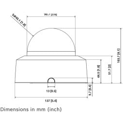 Caméra de surveillance IP Bosch FLEXIDOME indoor 3100i IR 5MP 3,3-10,2 mm (NDI-3703-AL)
