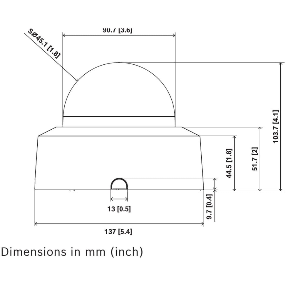 Bosch FLEXIDOME indoor 3100i IR 5MP 3.3-10.2 mm IP Security Camera (NDI-3703-AL) — image 3