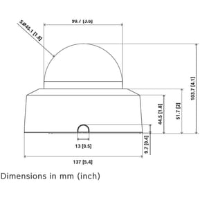 Caméra de surveillance IP Bosch FLEXIDOME indoor 3100i IR 5MP 3,3-10,2 mm (NDI-3703-AL) — image 3