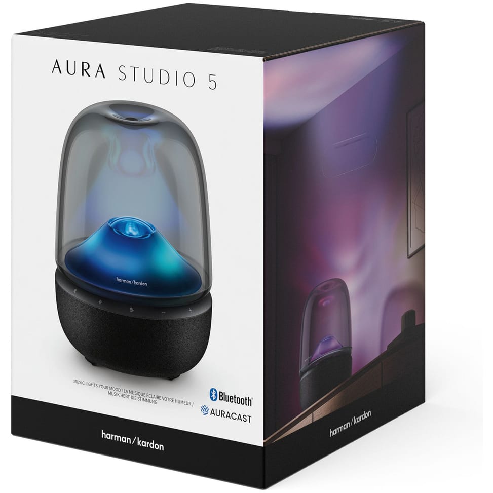 Enceinte stéréo portable Bluetooth Harman Kardon Aura Studio 5 Noir