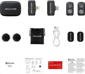 Microphone sans fil Hollyland Lark A1 Combo (6976068118336) — image 2