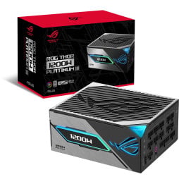 ASUS ROG Thor 1200W Platinum III unité d'alimentation d'énergie 24-pin ATX ATX Noir, Argent (90YE00V2-B0NA00)