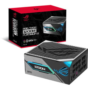 ASUS ROG Thor 1200W Platinum III unité d'alimentation d'énergie 24-pin ATX ATX Noir, Argent (90YE00V2-B0NA00)