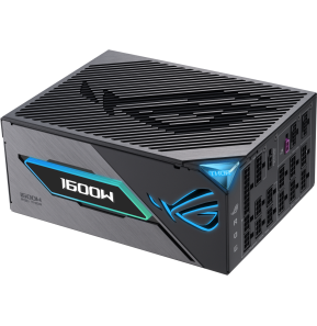مزود طاقة ASUS ROG Thor 1600W Titanium III بموصل 24-pin ATX أسود، فضي (90YE00V1-B0NA00)