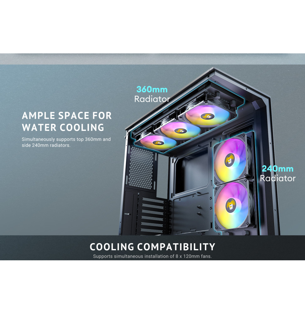 Antec C3 ARGB Gaming PC Case Black — image 2
