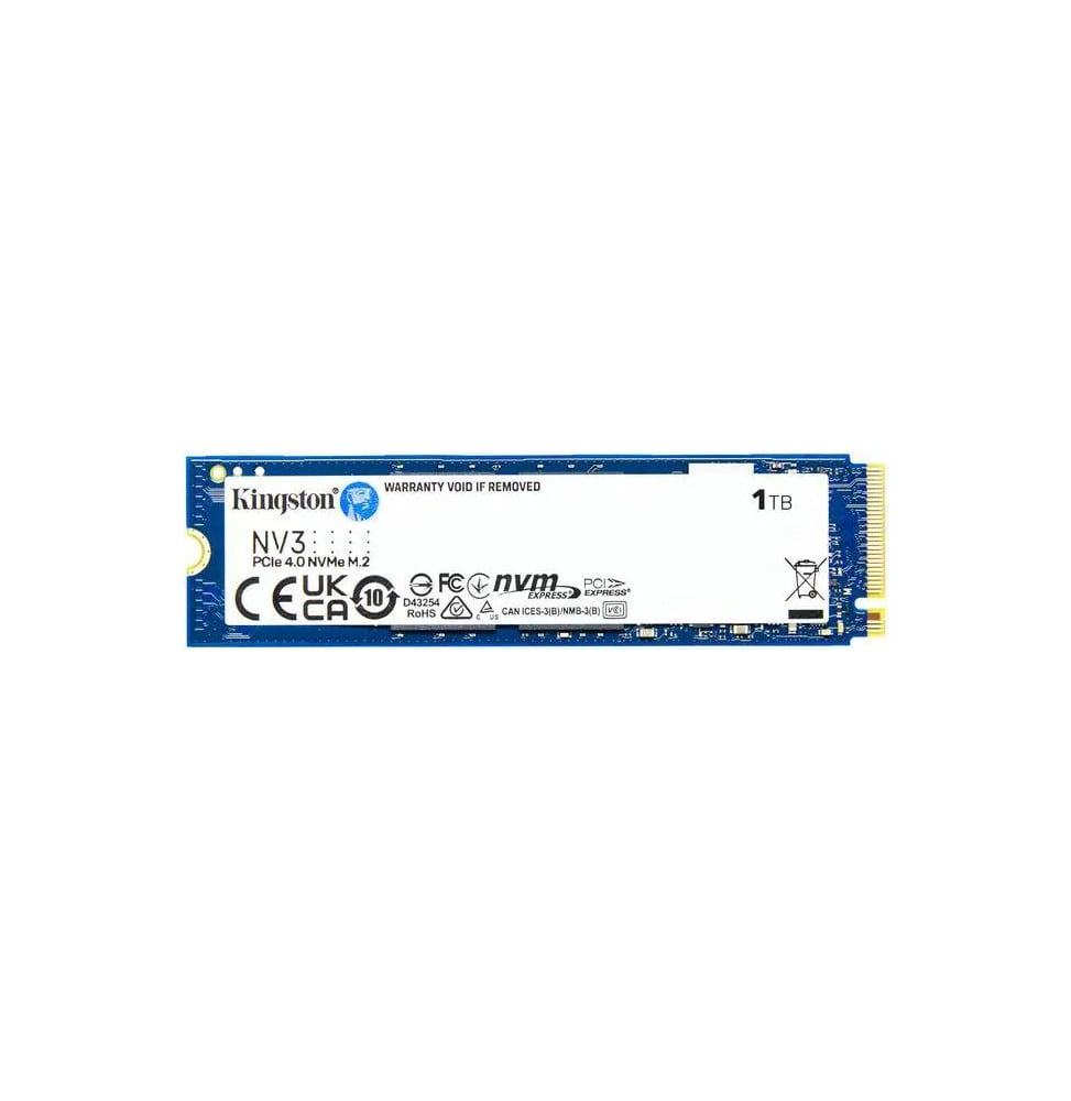 Disque Dur interne SSD Kingston NV3 M.2 2280 PCIe 4.0 x4 NVMe 1 To (SNV3S/1000G)