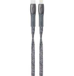 Câble Rivacase Type-C vers Lightning 1,2 mètre Gris tressé (PS6107GR12)