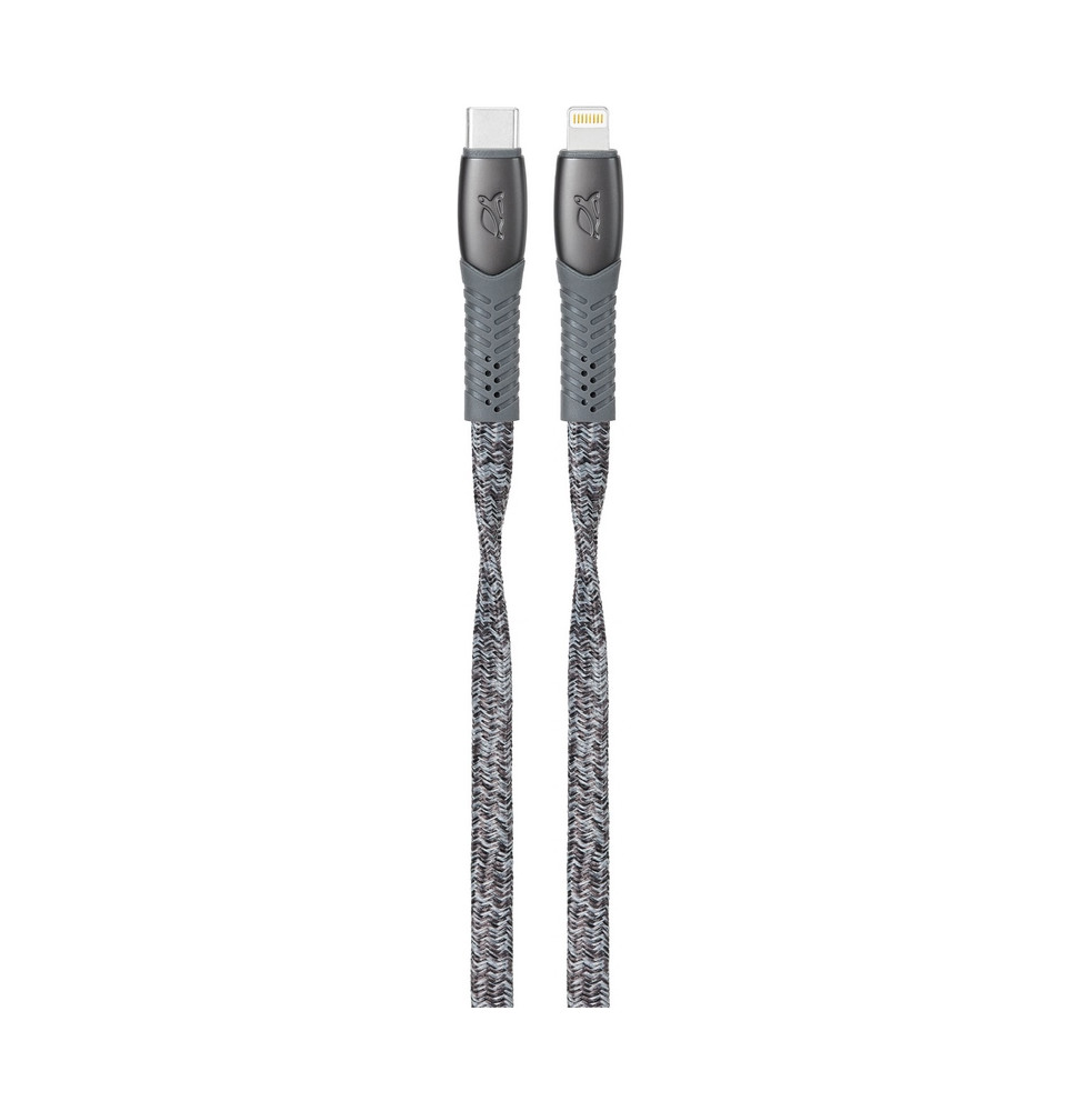 Rivacase Type-C to Lightning Cable 1.2 metre Braided Grey (PS6107GR12) — image 2