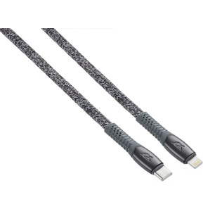 Câble Rivacase Type-C vers Lightning 1,2 mètre Gris tressé (PS6107GR12) — image 3