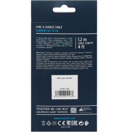 Câble Rivacase Type-C vers Lightning 1,2 mètre Gris tressé (PS6107GR12)