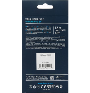 Câble Rivacase Type-C vers Lightning 1,2 mètre Gris tressé (PS6107GR12) — image 5