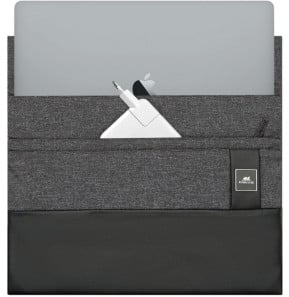 Housse Rivacase Lantau 8805 noir chiné pour MacBook Pro 16 et Ultrabook 15,6 pouces