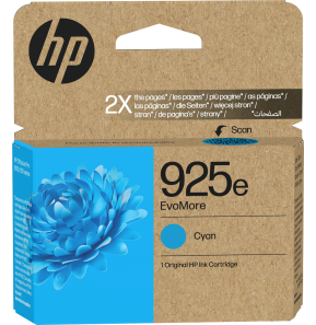 HP 925e EvoMore Cyan - Cartouche d'encre HP d'origine (4K0W0PE)