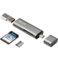 Lecteur Carte Mémoire PNY - 3 en 1 USB-C | SD, microSD, SDHC, microSDHC, SDXC, microSDXC (R-TC-UA-3N1E01-RB)