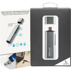 Lecteur Carte Mémoire PNY - 3 en 1 USB-C | SD, microSD, SDHC, microSDHC, SDXC, microSDXC (R-TC-UA-3N1E01-RB) — image 6