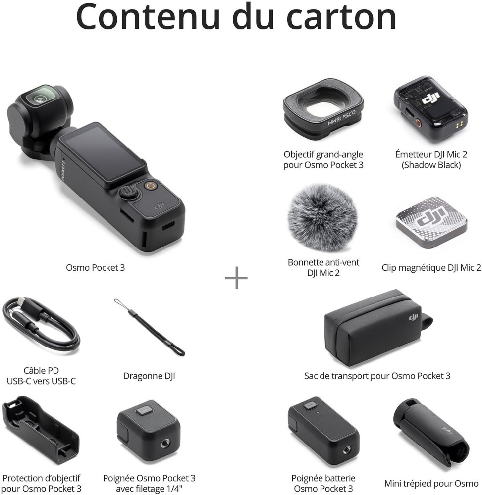 Caméra de poche DJI Osmo Pocket 3 Creator Combo (6941565969903) — image 5